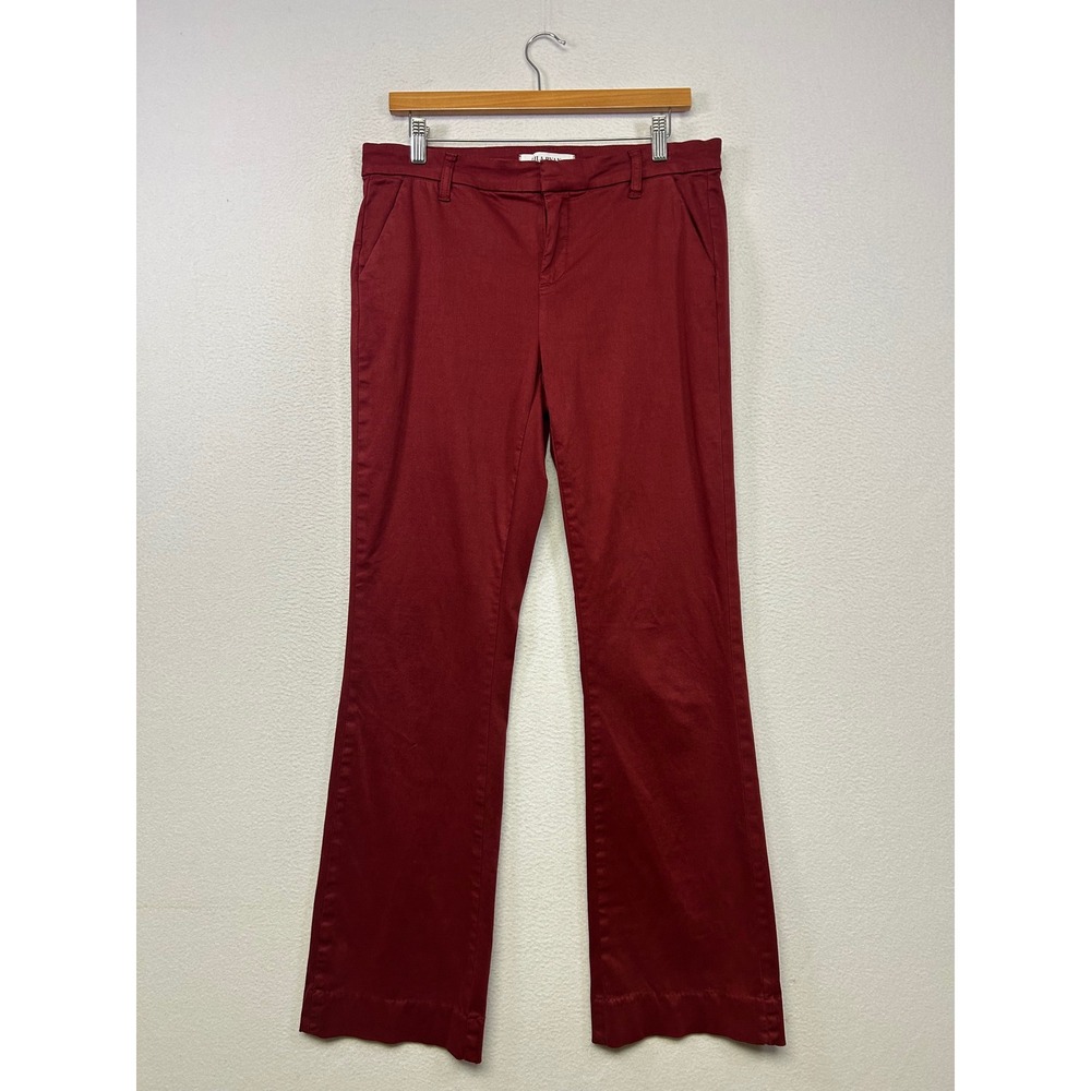 Dark Academia Lila Ryan Womens 8 Burgundy Flare Leg Trousers Office Preppy